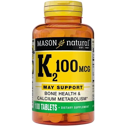 Вітаміни та мінерали Mason Natural Vitamin K2 100 mcg, 100 таблеток