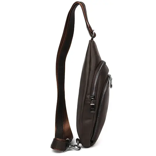 Мужской кожаный рюкзак слинг LIMARY 30х16.5х5 см sum0028214 - фото 5