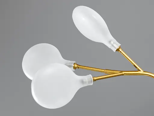 Якісна новинка, підвісна люстра в зал "Світлячок", 54 лампи - фото 4