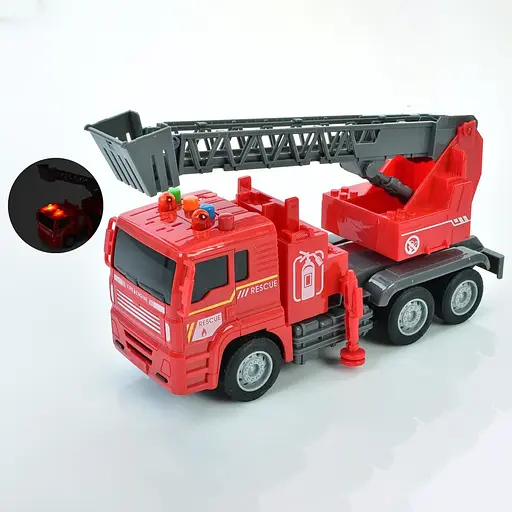 Пожарная машина, 6908-10-11, 23 см, инерция, звук, свет, подвижные детали (В ассортименте)