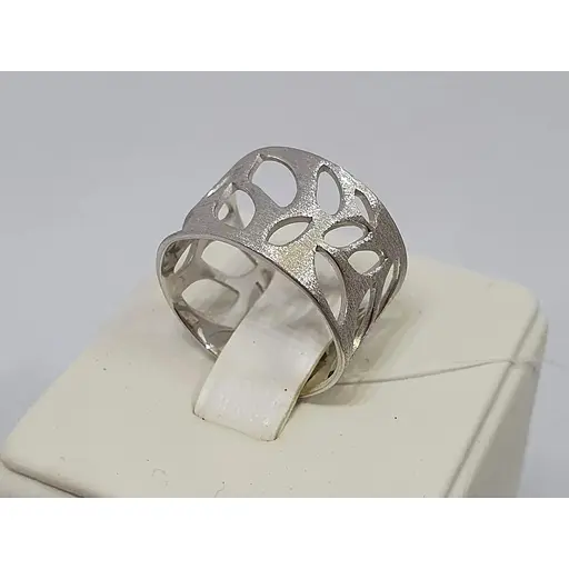 Срібне незамкнене кільце Qvaliz. 90101320МАТ 17 - фото 4