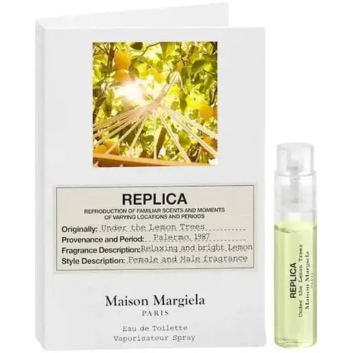 Туалетная вода пробник Maison Margiela Replica Under The Lemon Trees 1.2 мл - фото 1