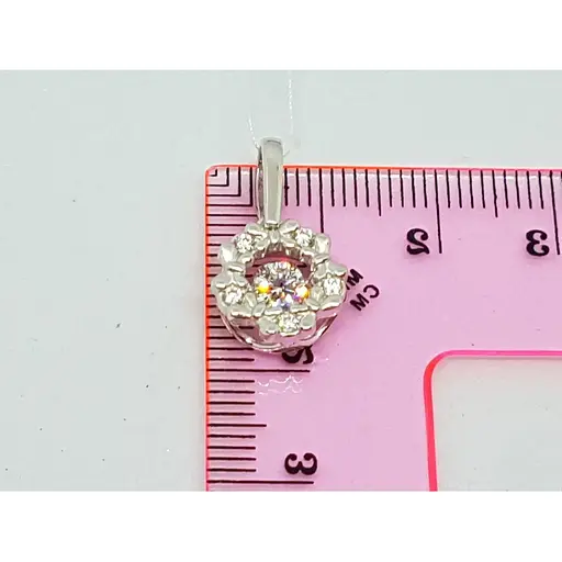 Серебряная подвеска Лазурит с фианитами. 39106р - фото 4