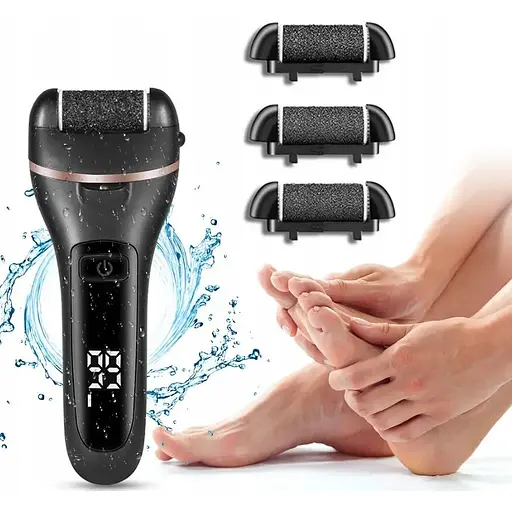 Електрична пемза для ніг LC 13 в 1 роликова пилка V-601+ роликовый масажер для обличчя и комплект пилочок у подарунок - фото 9