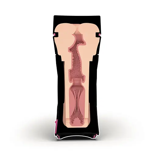 Мастурбатор-попка Mystim O(h) Push Me Anus, можна стискати та регулювати вакуум - фото 5