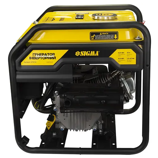 Генератор інверторний SIGMA 4.0/4.5 кВт, однофазний, ручний запуск (5710741) - фото 6