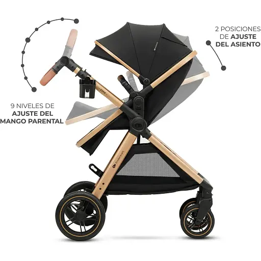 Універсальна коляска 2 в 1 Kinderkraft Esme Black (KSESME00BLK2000) - фото 4