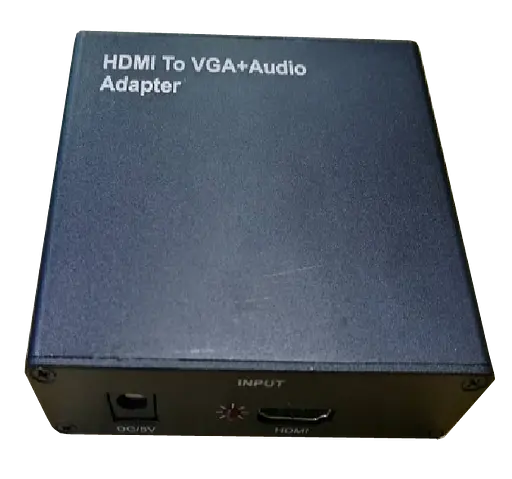 Конвертер HDMI (мама) - VGA (папа) + Audio Adapter, Black, 4K/2K - фото 2