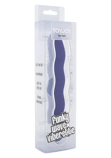 Вибратор Toy Joy Funky Wave Viberette 18 см фиолетовый - фото 2