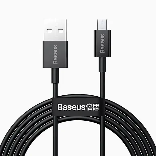 Кабель Baseus Superior Series Fast Charging Data Cable USB to Micro 2A 2 м Черный - фото 1