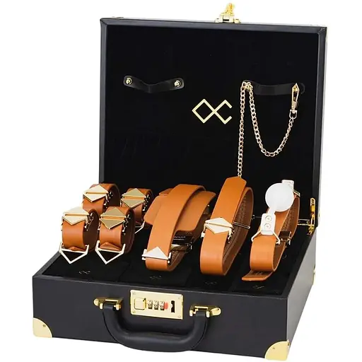 Бондажний набір Lockink Moonlight Treasure Chest Set коричневий