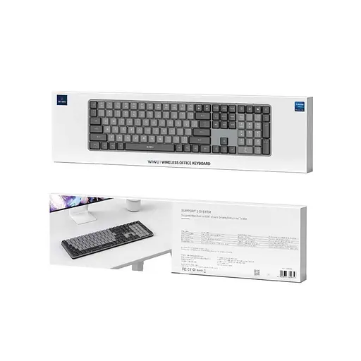 Беспроводная клавиатура WIWU KB-01 Wired Keyboard for laptop Black - фото 5