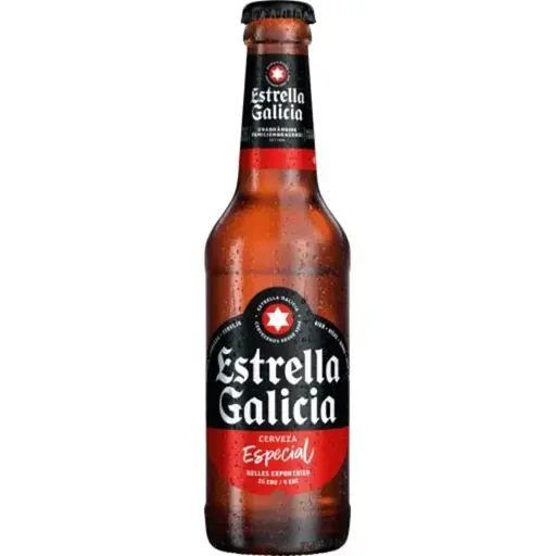 Упаковка пива Estrella Galicia Especial світле 5.5% 1.98 л (0.33 л x 6 шт.) - фото 2