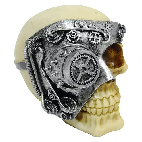Череп Стимпанк в маске - фото 1