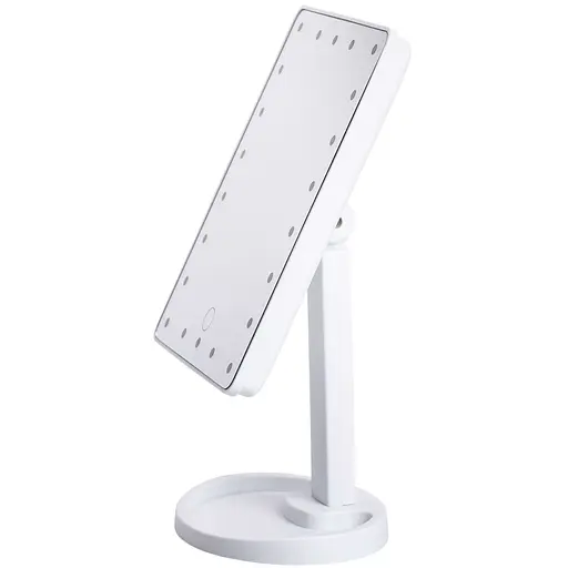 Косметичне дзеркало з LED-підсвіткою 22 світлодіоди, білий Yiwu HP-10-4AW - фото 4