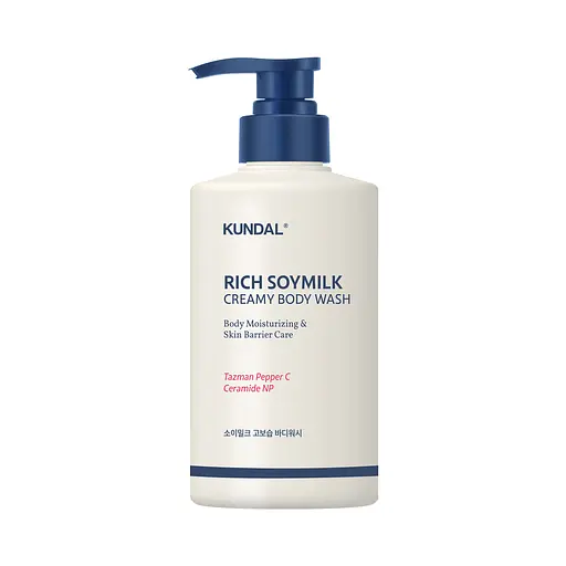 Гель для душа увлажняющий Kundal Нежная Ваниль Rich Soymilk Creamy Body Wash Mellow Vanilla 500 мл - фото 1