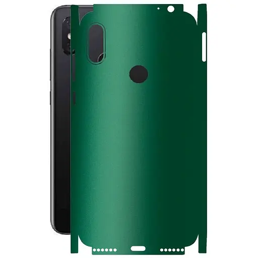 Защитная пленка StatusSKIN для Motorola One Power P30 Note Корпус Винил Зеленая - фото 1
