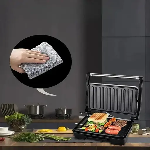 Электрический контактный гриль HelferHoff MS 240 для кухни 1000 Вт. - фото 4