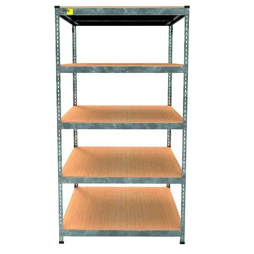 Металевий стелаж Emby Light Series (розмір 1800х600x450мм) 5 полиць ДСП до 100кг Оцинкований - фото 2