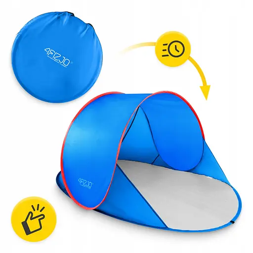 Намет пляжний 4FIZJO Pop-Up 195 x 120 см саморозкладний Blue/Red (P-5905973405164) - фото 7