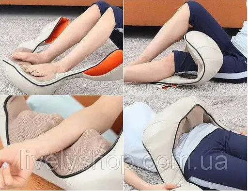 Шиацу массажер для шеи и спины 4 кнопки воротник 55W с функцией подогрева - фото 5