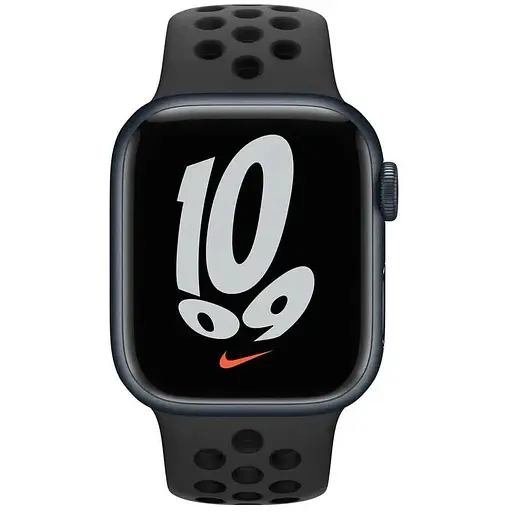 Apple Watch Series 7 41mm GPS Midnight Aluminium Case Anthracite/ Black Nike Sp/B MKN43 A2473