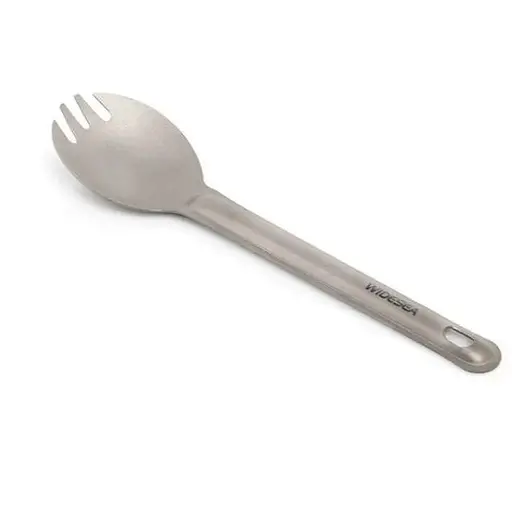 Виделка-ложка титанові Widesea Titanium Spork M 16.1 г  WSTT-112 16х3.8 см