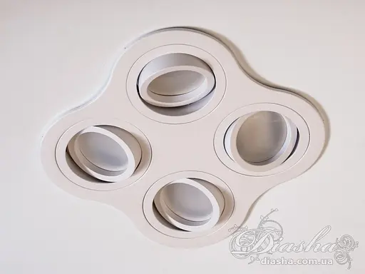 Оригінальний чотирьохточковий алюмінієвий світильник на кухню, серія - фото 1