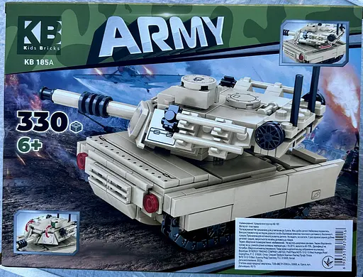 Військовий конструктор Limo Toy Танк, від 273 деталей (KB 185) 330 - фото 2