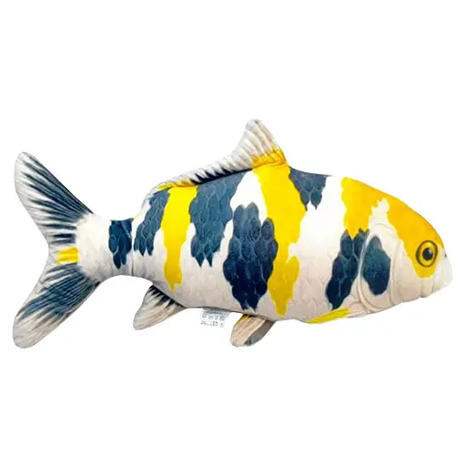 Дитяча м'яка іграшка "Золотий короп Коі" Сувенір-Декор KOI-G, розмір 50 см - фото 1