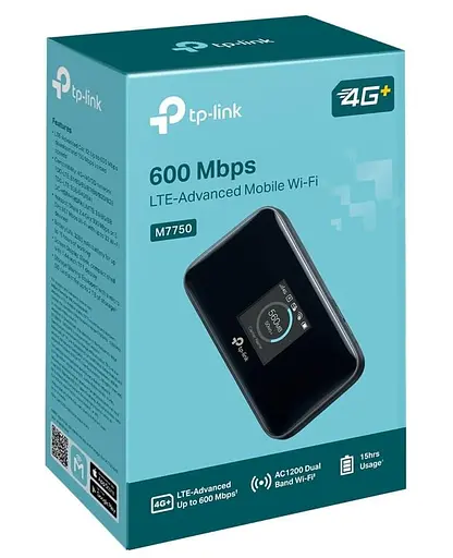 Бездротовий мобільний маршрутизатор TP-Link, M7750 M7750 - фото 9