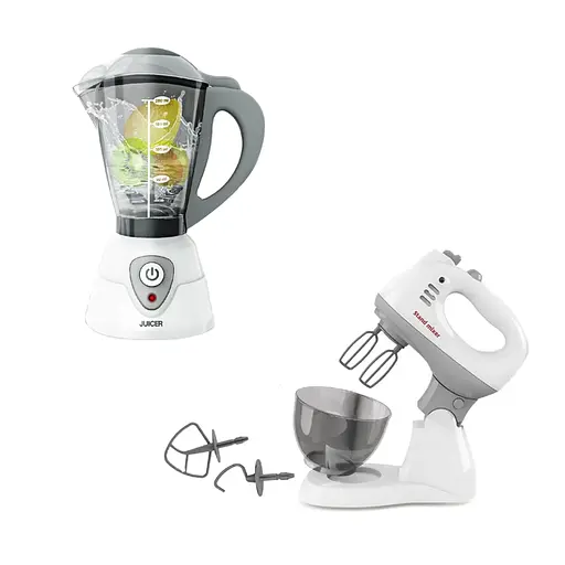 Дитячий кухонний набір, блендер, міксер, підсвічування, муляжі продуктів, F2318