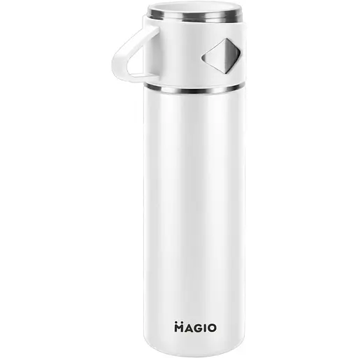 Термос Magio вакуумный белый 1 л (1072WМG) - фото 1