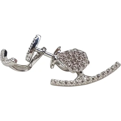 Срібні сережки Qvaliz з фіанітами. 902-00980