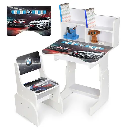 Дитяча Парта N 2071-7-1 білий, зі стільчиком