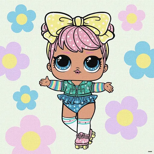 Картина за номерами "L.O.L. Surprise! Spring Bling Dawn" KHO1101, 40х40 см