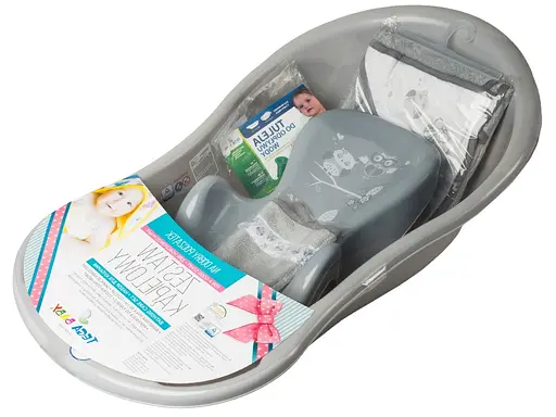 Ванна з набором аксесуарів Tega Baby Owl 86 см gray - фото 1