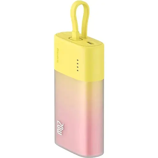 Зовнішній акумулятор Baseus Popsicle Lightning 5200mAh 20W Yellow (P10055600Y12-00) [125026]