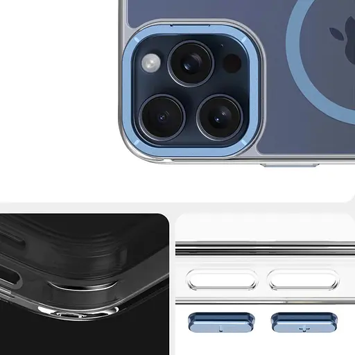 Чохол Epik TPU Space Case Apex with MagSafe для Apple iPhone 15 Pro 6.1 Navy Blue - фото 5