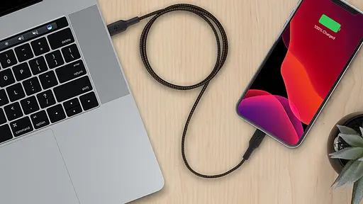 Кабель Belkin USB-С - Lightning, BRAIDED[1m, white] - фото 7