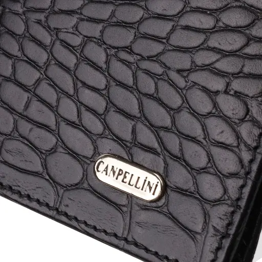 Мужской кожаный кошелек Canpellini 9.2х18.8х1 см acs0025612 - фото 3