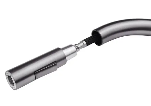 Змішувач для кухні з висувним виливом Kroner KRP Edelstahl Klassisch - PVD03916 сенсорний (CV032496) - фото 8