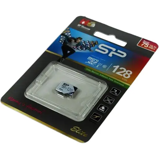 Карта пам'яті Silicon Power microSDXC Elite Color 128GB Class 10 UHS-I R-80MB/s Без адаптера - фото 1