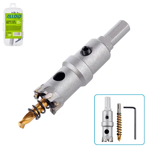 Свердло корончате Alloid Building Tools твердосплавне по металу 20 мм (TS-20020) - фото 2