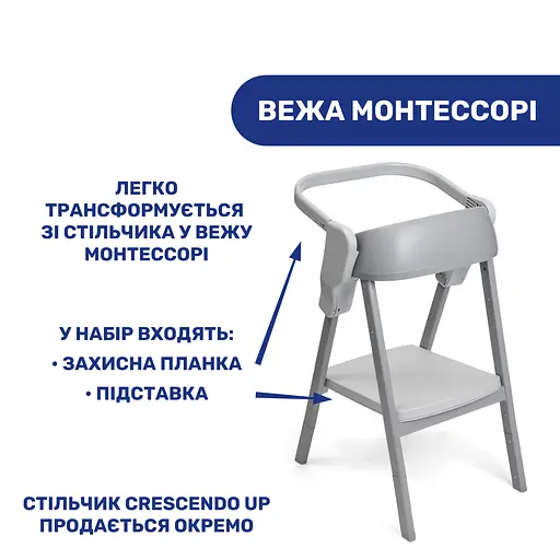 Набір Chicco Вежа Монтессорі до стільчика Crescendo Up (87049.47) - фото 2
