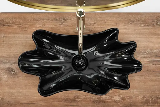 Умивальник Rea Infinity black накладний REA-U3401, Чорний - фото 4