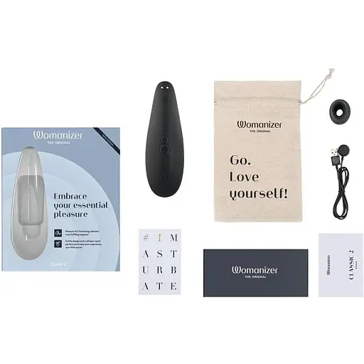 Вакуумный клиторальный стимулятор Womanizer Classic 2 Black - фото 6