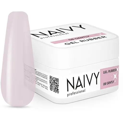 База для нігтів Naivy Professional №08 Gently каучукова кольорова 30 мл