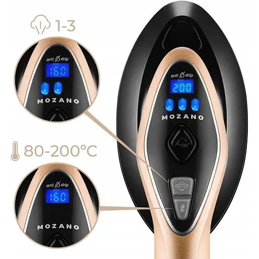 Відпарювач Mozano Smart Care 2500 W Gold праска з парогенератором - фото 8