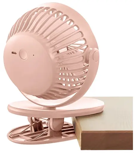 Вентилятор портативный Solove F3 Clip Fun розовый - фото 3